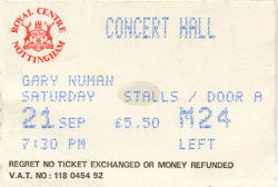 Nottingham Ticket 1985